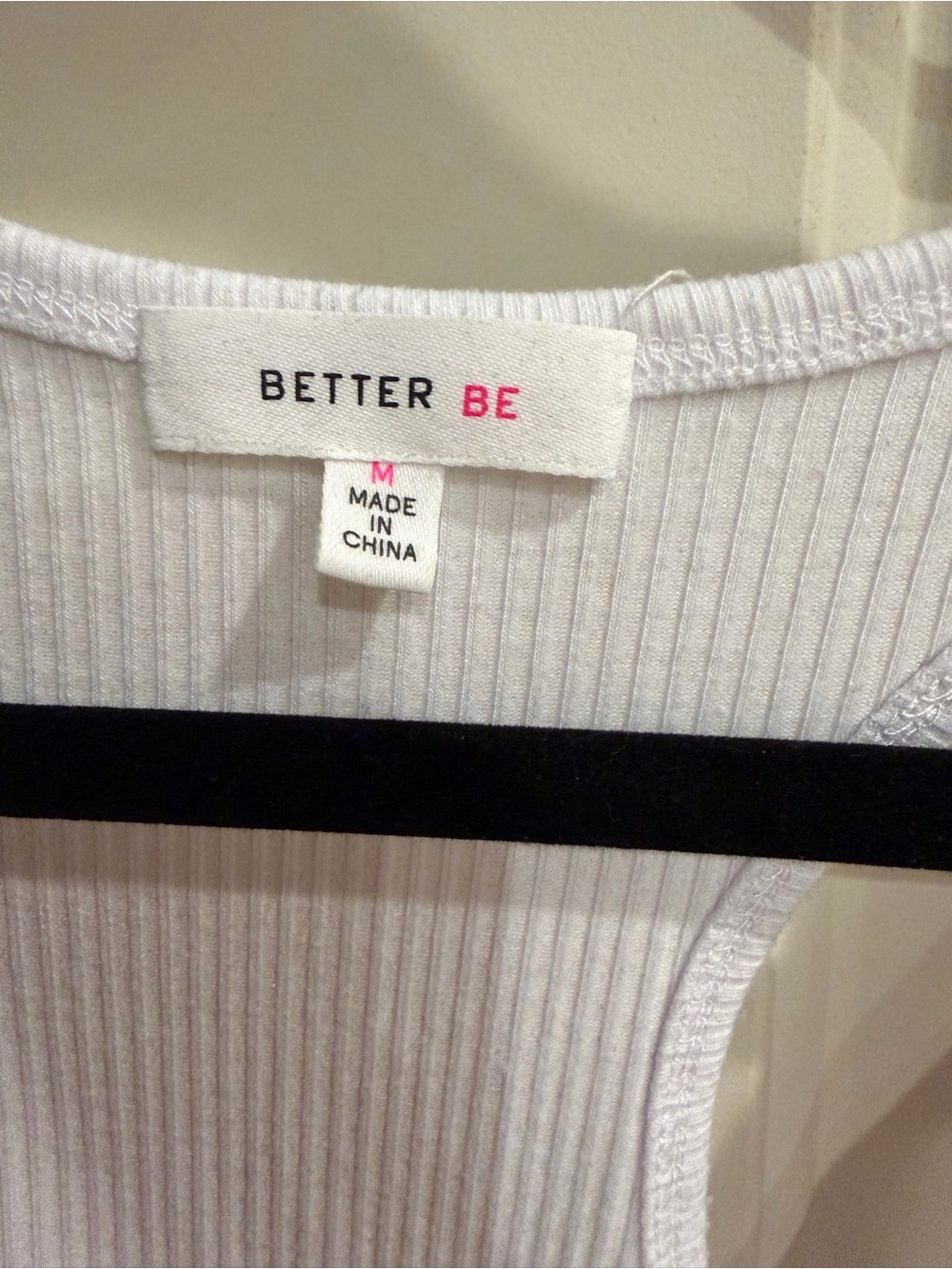 Better Be White Ribbed V-Neck Racerback Bodysuit - Picture 2 of 3